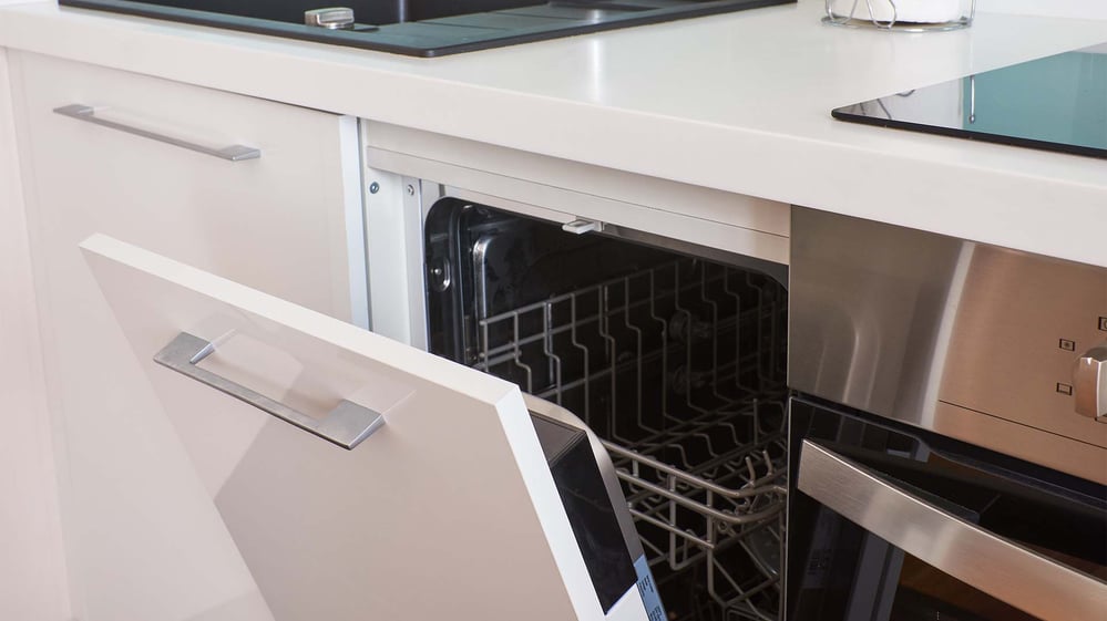 Built-In Dishwasher  in Domestic Kitchen