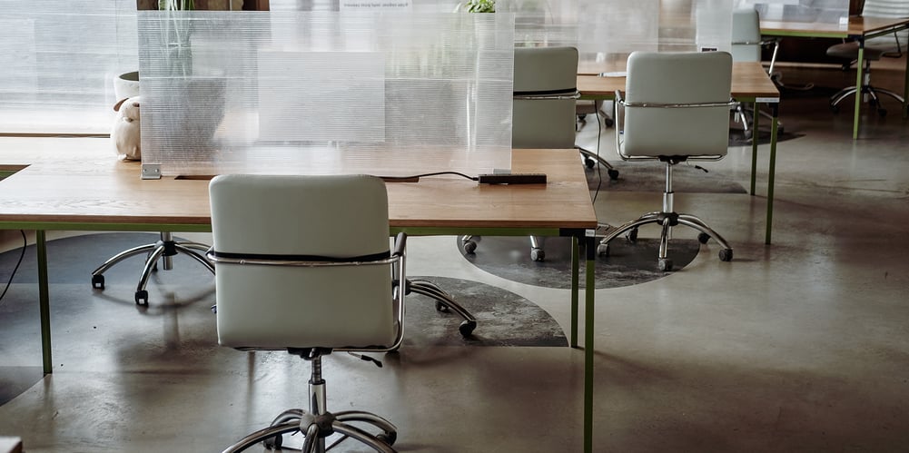 Office chairs at desk