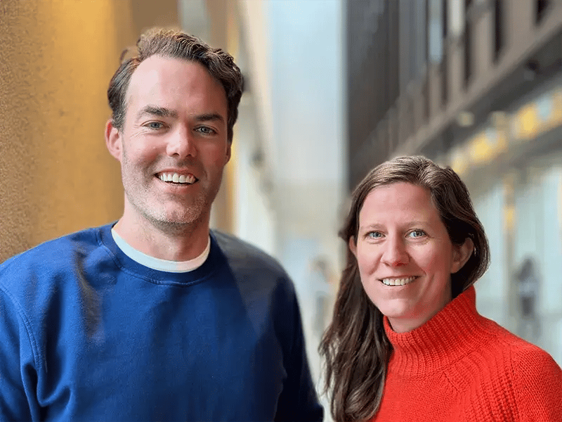 LAIIER co-founders Matt Johnson &amp; Bibi Nelson.