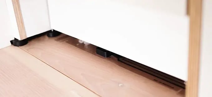 LAIIER sensor installed under a dishwasher