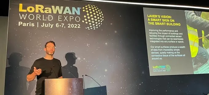 Matt Johnson speaking at the LoRaWAN World Expo