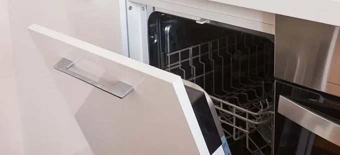 Open dishwasher