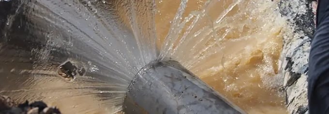 Water gushing